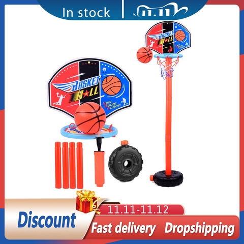 Support de Basket-ball pour enfants support de panier Portable intérieur en plastique support de tir pour enfants jouet de Basket-ball réglable pour enfants ► Photo 1/6