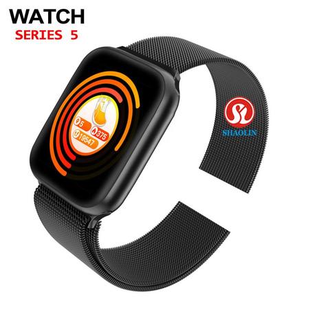 Montre intelligente série 5 hommes femmes Bluetooth Smartwatch pour Apple montre iOS iPhone Android téléphone intelligent mise à niveau IWO Fitness Tracker ► Photo 1/6