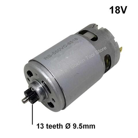 Moteur à 13 dents de remplacement, 18V, pour BOSCH GSR 18-2-LI GSB 18-2-LI GSR18-2-LI GSB18-2-L1 PSB 1800 LI-2 PSB1800 LI-2, tournevis ► Photo 1/4