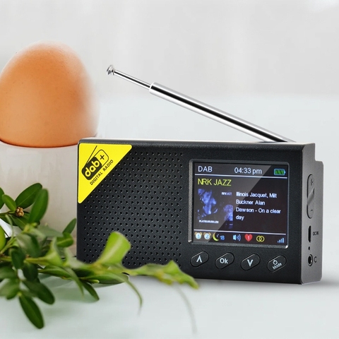 Radio numérique Portable Bluetooth 5.0 DAB/DAB + et récepteur FM Radio de bureau à domicile légère Rechargeable ► Photo 1/6