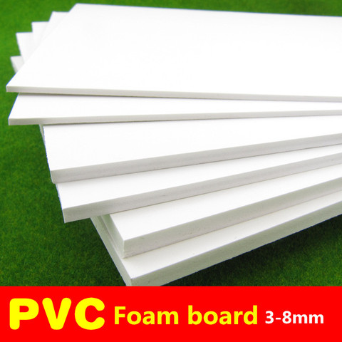 Panneau de mousse PVC blanc 300x300, 2 pièces, modèle de construction, 2mm 3mm 5mm 8mm ► Photo 1/6