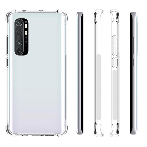 Coque en Silicone TPU transparente et résistante aux chocs pour Xiaomi, compatible Mi Note 10 Lite, 10T Pro, 5G ► Photo 1/6