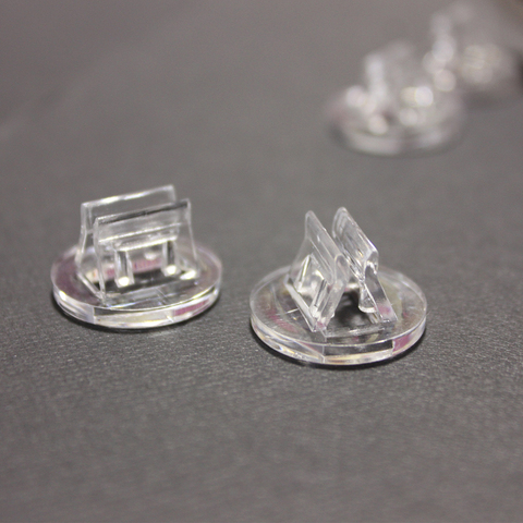 20 pièces cartes en plastique support Unique accessoires fixes transparents pour 2mm cartes de jeux de société en papier ► Photo 1/3