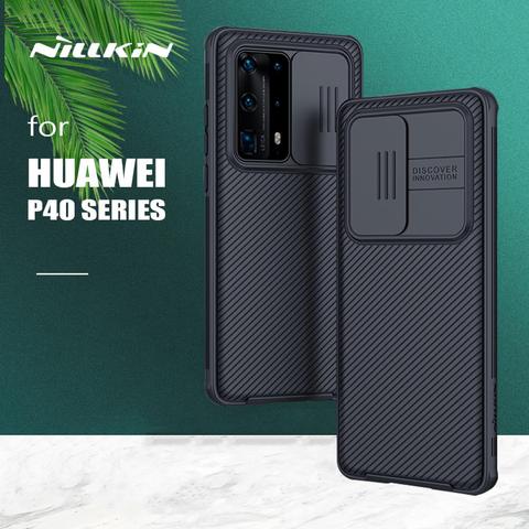 Pour Huawei P40 Pro Plus étui Nillkin Camshield étui lentille glissière housse de Protection caméra Protection couverture arrière pour Huawei P40 Pro + ► Photo 1/6