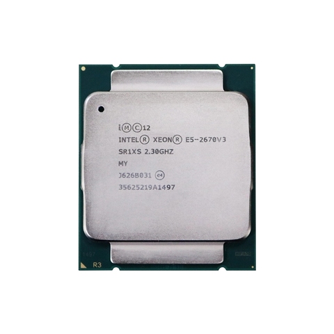 Processeur Intel Xeon E5 2670 V3 E5-2670V3, SR1XS, 2.30GHZ, 30M, 12 cœurs, processeur LGA2011-3 ► Photo 1/2