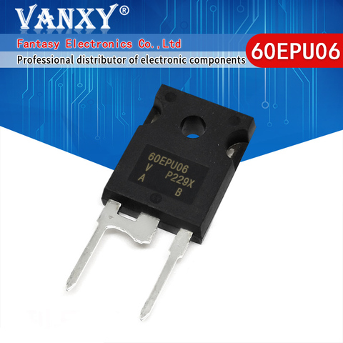 Diodes à récupération rapide 60EPU06 TO247-2 60EPU06PBF TO247 60A 600V, 5 pièces ► Photo 1/2