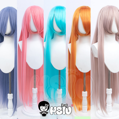 「 HSIU marque 」 nouveau style Cosplay longue perruque Anime fête perruques 44 couleur 100cm coloré perruque Fiber synthétique perruque + bouchon de perruque gratuit ► Photo 1/6