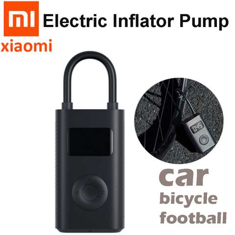 Pompe de gonflage électrique de détection de pression de pneu numérique intelligente portative originale de Xiaomi Mijia pour le Football de voiture de moto de vélo ► Photo 1/6