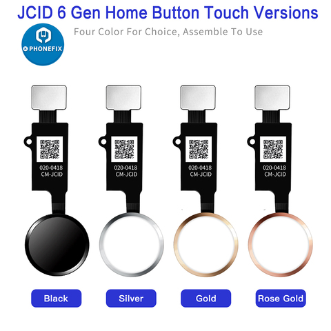 JC – bouton accueil HX JCID 6ème génération, câble flexible avec empreinte digitale 3D, pour iPhone 7 7P 8P, touche retour à la maison, fonction de prise de vue arrière ► Photo 1/6