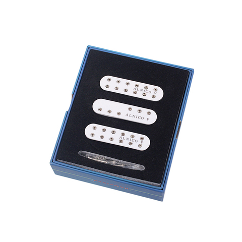 Humbucker – micro de guitare blanc, de taille Strat, avec pont central ► Photo 1/4