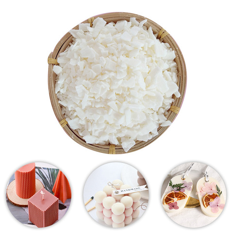 0.5/1KG naturel cire de soja bougie matière première artisanat cire bougie faisant des fournitures bougie à bricoler soi-même faisant des accessoires de cire d'étanchéité ► Photo 1/6