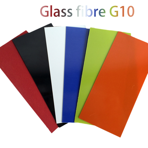 Tige de couteau en fibre de verre G10 pour bricolage matériel d'espacement ABS 7 couleurs disponibles 1mm d'épaisseur, accessoires matériel d'espacement ► Photo 1/3
