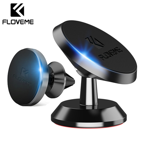 FLOVEME – support magnétique de téléphone portable pour voiture, grille d'aération, tableau de bord, pour iPhone, Samsung ► Photo 1/6