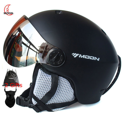 MOON lunettes – casque de Ski intégré PC + EPS, de haute qualité, pour le Sport en plein air, le Snowboard, le Skateboard, pour adultes ► Photo 1/6
