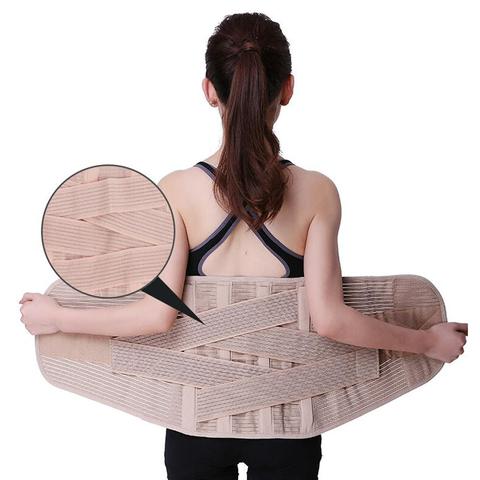 Corset lombaire respirant pour le dos, ceinture de taille pour femmes, orthèse médicale pour le bas du dos, soutien de la colonne vertébrale, ceinture orthopédique pour hommes ► Photo 1/6