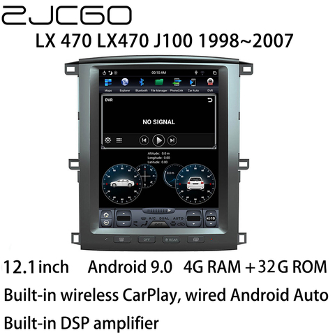 Autoradio Android, lecteur multimédia, écran, Navigation GPS, DVD, stéréo, pour Lexus LX 470, LX470, J100 (1998 ~ 2007) ► Photo 1/6