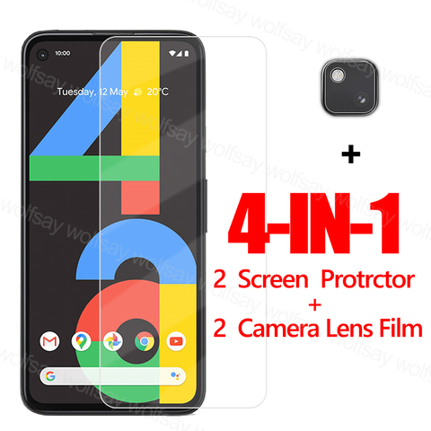 Pleine Colle Verre Pour Google Pixel 4A 5G Protecteur D'écran Pour Pixel 5 4A Protecteur En Verre Trempé Film Pour Pixel 4A 5 4A 5G ► Photo 1/6