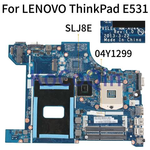 KoCoQin – carte mère pour ordinateur portable LENOVO ThinkPad EDGE E531 HM77, 04Y1299, VILE2 NM-A044 SLJ8E ► Photo 1/6