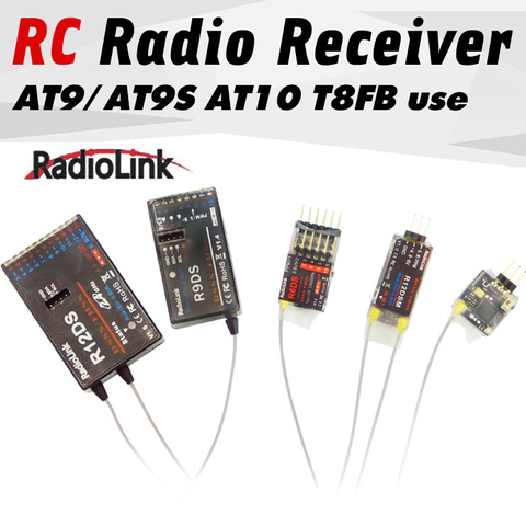 Radiolink – récepteur Rc R12DSM R12DS R9DS R8FM R6DSM R6DS R6FG, Signal 2.4G pour émetteur RC AAT9/AT9S/AT10/AT10II ► Photo 1/6