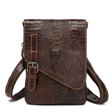 Hommes Crocodile classique porte-documents en cuir véritable bureau d'affaires pour Ipad sac sac à main portefeuille sacoche Alligator sac à bandoulière ► Photo 1/6