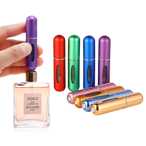 Mini bouteilles rechargeables pour cosmétiques, contenant vide pour parfums, contenant réutilisable pour voyageurs, voyage, pratique, 5ML ► Photo 1/6