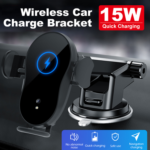 YOUXIU 15W support de chargeur de voiture sans fil Auto-serrage Qi Charge rapide téléphone X support prise d'air pour support iPhone ► Photo 1/6