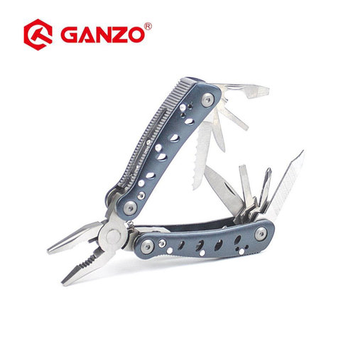 Ganzo G2022-S pinces multiples 11 outils en un jeu d'outils à main Kit de tournevis couteau pliant Portable, pince en acier inoxydable ► Photo 1/6