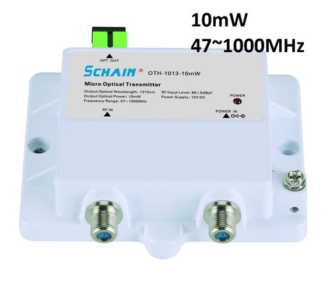 Mini Micro transmetteur optique 10mw FTTH 12V DC 1310nm 1550nm CATV avec SC APC FTTH, outil de transmission de fibre optique ► Photo 1/1