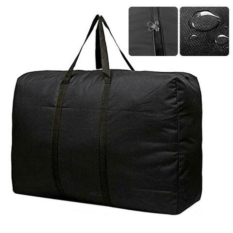 Fermeture éclair imperméable à l'eau organiser des sacs de rangement sacs à bagages grand sac à outils mobile conteneur supplémentaire dortoir emballage Shopping Oxford ► Photo 1/6