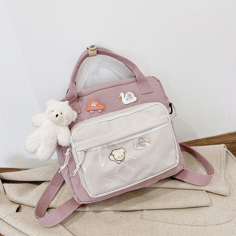 Sacs d'école de Style japonais pour adolescentes, fourre-tout Preppy, Sac à dos en Nylon pour femmes, Sac à bandoulière Mochila Feminina ► Photo 1/6