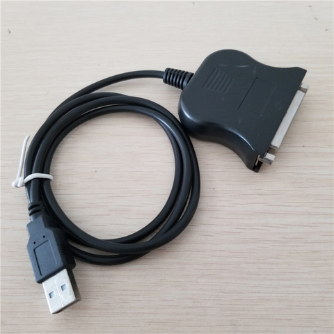 Câble de convertisseur adaptateur IEEE 1284 LPT pour imprimante parallèle mâle à femelle, câble de 0.8M, 25 broches, USB DB25 ► Photo 1/1