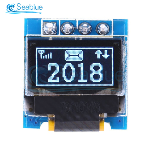 Module d'affichage OLED blanc, cc 3.3V-5V, 0.49 pouces, 64x32, SSD1306, écran 0.49 pouces, I2C, IIC, Super lumineux pour Arduino AVR STM32 ► Photo 1/5