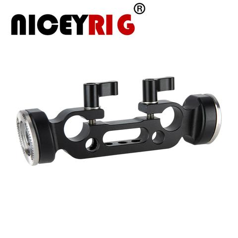 NICEYRIG – pince de tige de 15mm avec Rosette ARRI Standard M6, pour poignée de fromage, caméra Cage d'épaule plate-forme 1/4 3/8 pouces, pince de caméra à vis ► Photo 1/6