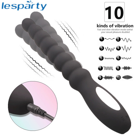 Vibrateur Anal unisexe à 10 vitesses, jouets sexuels, double moteur, Plug Anal Rechargeable, gode Anal vibrant masculin, masseur de Prostate pour Couples ► Photo 1/6