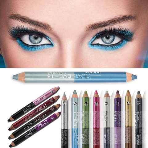 Double tête Durable Anti-Transpiration Crayon Eyeliner Crayon Ombre À Paupières Durable Crayon De Revêtement D'oeil Pigment Imperméable Outils De Maquillage Des Yeux ► Photo 1/6