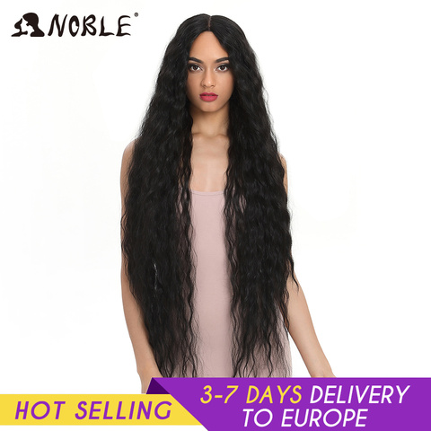 Noble Lace Wig Perruque Synthétique Pour Les Femmes Noires Cheveux Longs cheveux Bouclés 42 Puces Cosplay Perruque Lace Frontal Perruque Synthétique ► Photo 1/6