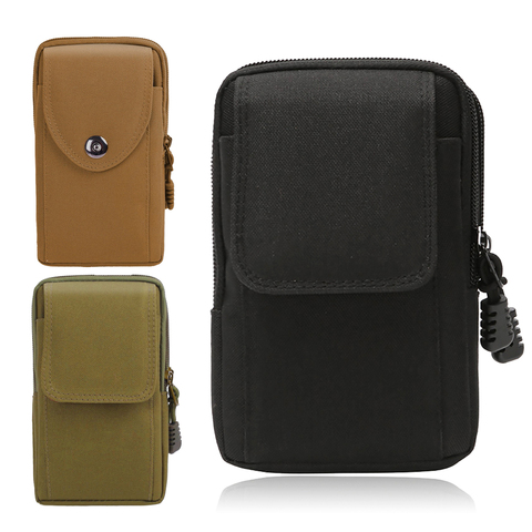 Pochette de téléphone tactique, Double couche, militaire, chasse, pour course, étui de taille universel ► Photo 1/6