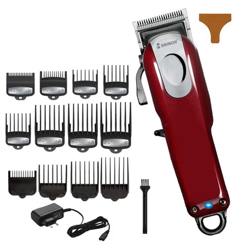 Tondeuse à cheveux professionnelle et réglable pour homme, rasoir électrique sans fil, coupe de cheveux compatible avec la lame de wahl magic clip ► Photo 1/3