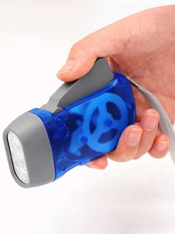 SMARAAD – Mini lampe torche en plastique à pression manuelle, torche électrique pour le Camping et la randonnée nocturne, LED ► Photo 1/6