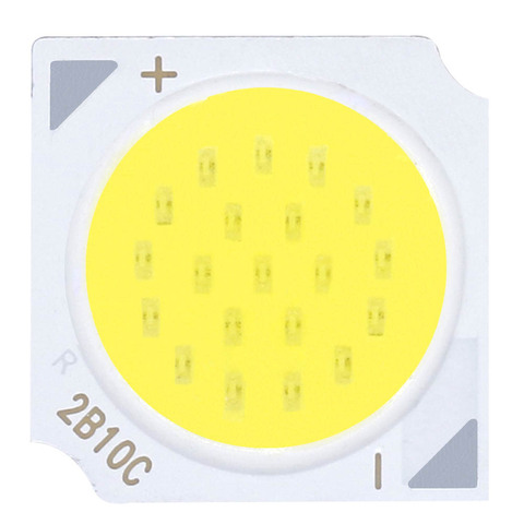 Lot de 20 pièces COB, 3w, 5w, 7w, 10w, LED, 13x13mm, 240 260ma, ampoule Source lumière LED, panneau d'aluminium, lampe puce LED, pour projecteur LED ► Photo 1/6