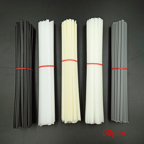 Baguettes de soudage en plastique de 50pcs réparation de pare-chocs ABS/PP/PVC/PE baguettes de soudage fournitures de soudage 20CM ► Photo 1/6