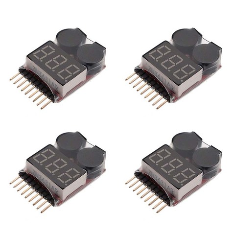 BX100 1S-8S batterie tension mètre testeur Lipo batterie moniteur Buzzer alarme indicateur pour 3.7v 7.4v 11.1v RC Drone hélicoptère ► Photo 1/6