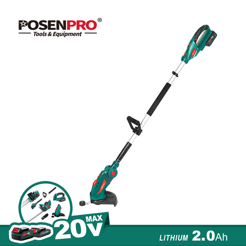 Coupe gazon sans fil 20V avec batterie 2.0Ah et chargeur coupe-herbe domestique taille-haie sans fil ► Photo 1/6