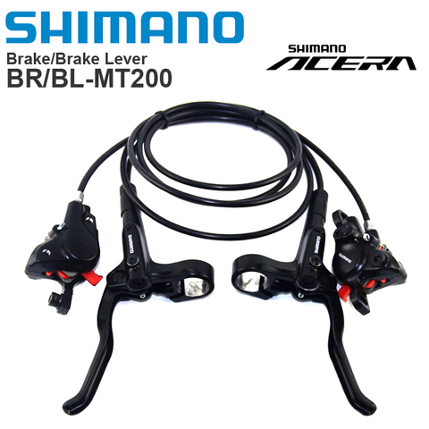 Shimano ALIVIO – ensemble de leviers et étriers de frein hydrauliques à 2 pistons, M3100, MT200, avec tuyau de frein ► Photo 1/1