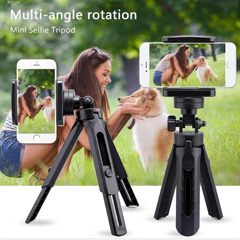 Mini trépied amovible pour Selfie, appareil photo de table et téléphone Portable, tête sphérique pour DSLR, appareils photo sans miroir, DV, vidéo LED ► Photo 1/6