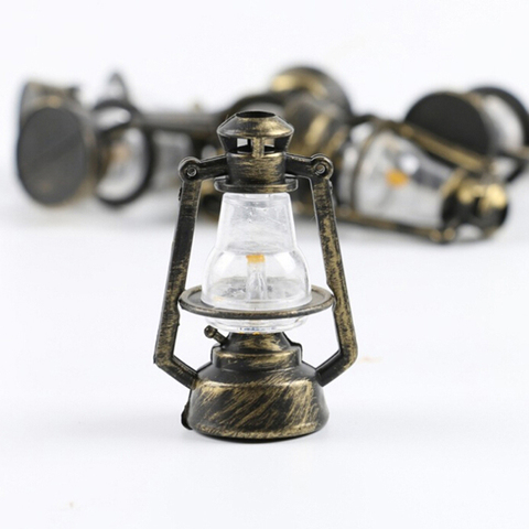 1:12 Mini lampe à huile décor semblant jouer jouet maison de poupée Miniature maison de poupée accessoires Miniature salon enfants garçons filles jouet ► Photo 1/5