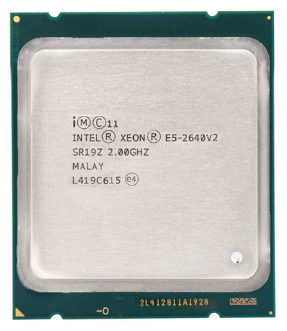 Processeur Intel Xeon E5-2640 V2 E5-2640V2 E5 2640V2 E5 2640 V2, 8 cœurs, LGA2011, pour serveur, compatible avec X79 ► Photo 1/3