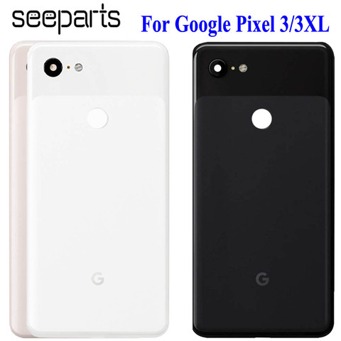 Plein nouveau pour Google Pixel 3 XL couvercle de batterie porte boîtier arrière boîtier arrière pour Google Pixel 3 couverture arrière batterie porte remplacement ► Photo 1/6