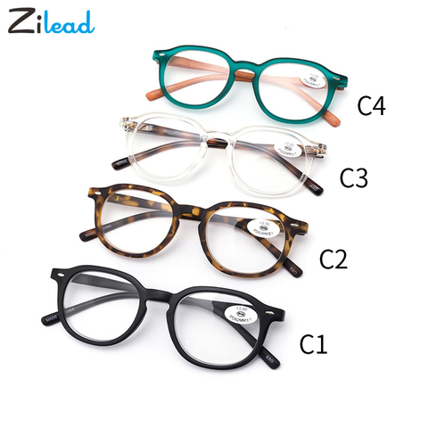 Zilead-lunettes de lecture classiques rétro, ultra-légères, à la mode, pour hommes et femmes, presbytes, + 1.0, 1.5, 2.0, 2.5, 3, 3.5, 4, unisexe, 2022 ► Photo 1/6