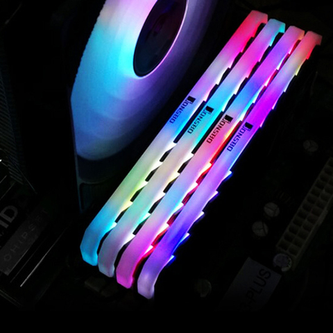 PC RAM dissipateur thermique RGB mémoire dissipateur thermique refroidisseur gilet mémoire radiateur refroidissement protections thermiques pour DDR DDR3 DDR4 radiateur froid ► Photo 1/6